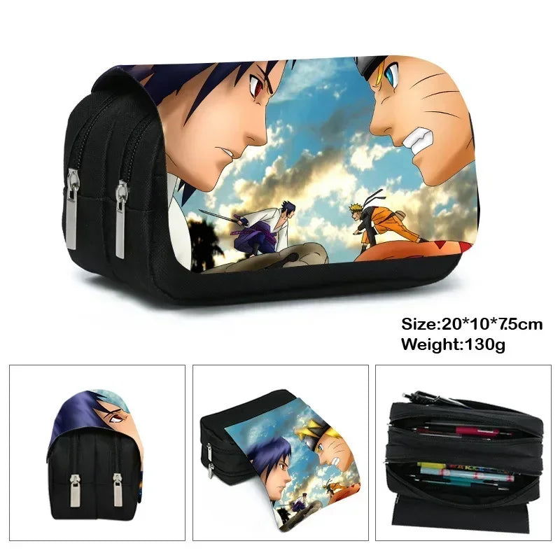Naruto Naruto Stationery Box Primary and Secondary School Students Cartoon Anime Pencil Case Children's Toys Gifts - LOCKDEALZ