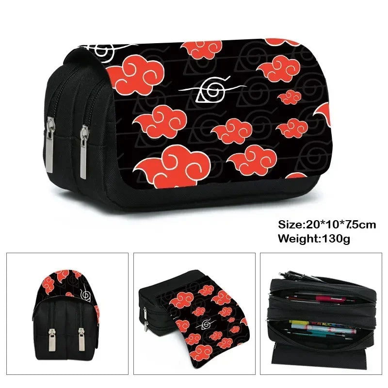 Naruto Naruto Stationery Box Primary and Secondary School Students Cartoon Anime Pencil Case Children's Toys Gifts - LOCKDEALZ