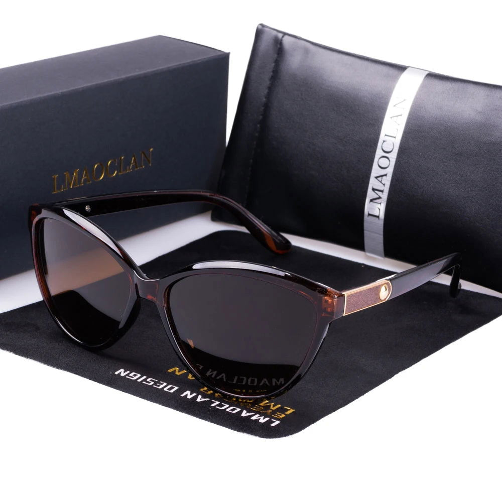 New 2024 Women Polarized Sunglasses Luxury Fashion Cat Eye Ladies Vintage Brand Designer Female Sun Glasses Oculos Gafas - LOCKDEALZ