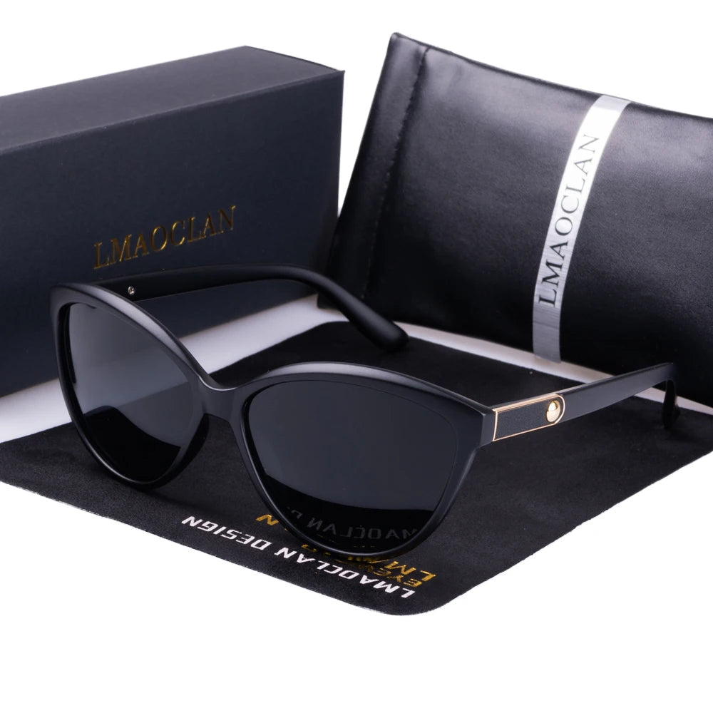 New 2024 Women Polarized Sunglasses Luxury Fashion Cat Eye Ladies Vintage Brand Designer Female Sun Glasses Oculos Gafas - LOCKDEALZ
