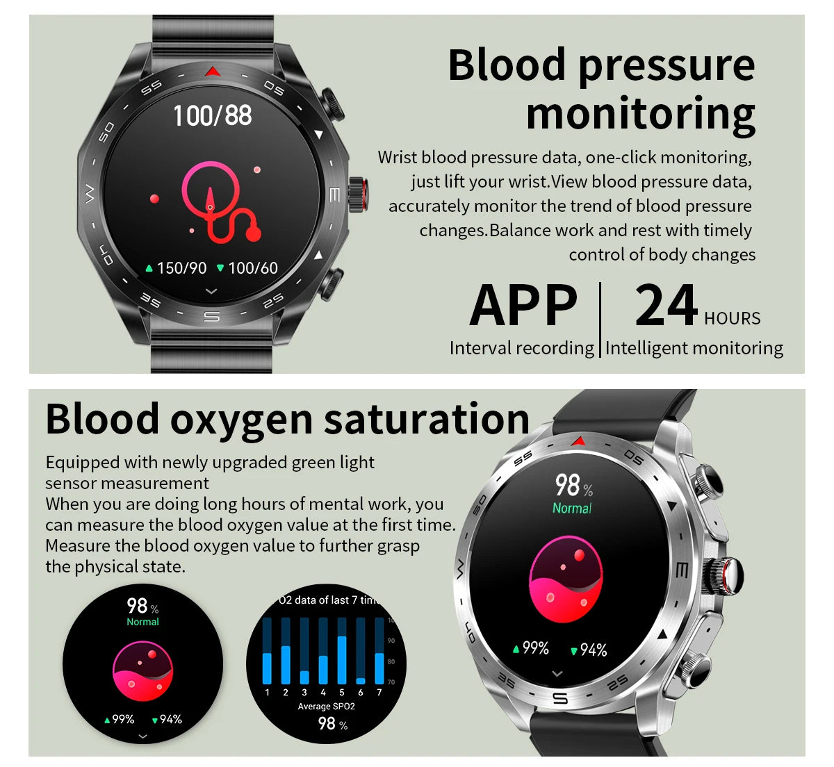 New Upgraded 2-in-1 Earphone Smart Watch Men Women NFC Bluetooth Call Health Monitoring For Huawei Xiaomi Android IOS Apple - LOCKDEALZ