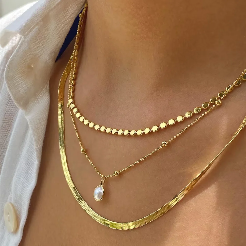 New Vintage Crystal Geometry Star Moon Lock Necklace For Women 2020 Boho Multi-level Pendants Necklaces Chokers Jewelry Gift - LOCKDEALZ