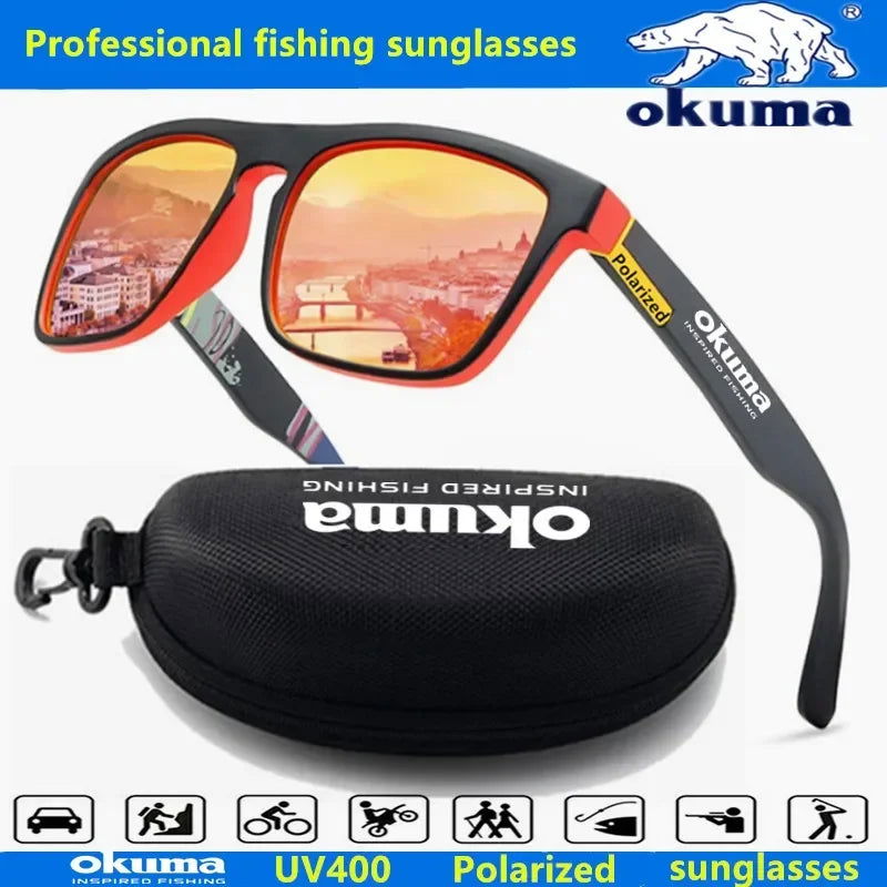 Okuma polarized sunglasses UV400 for men and women outdoor hunting, fishing, driving bicycles, sunglasses optional box - LOCKDEALZ