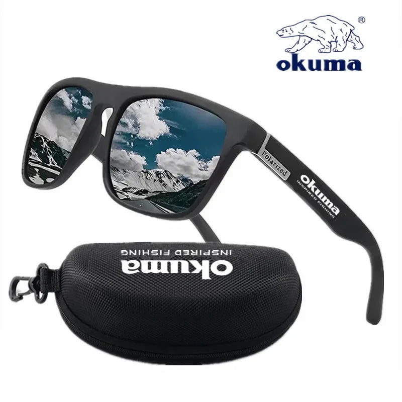 Okuma polarized sunglasses UV400 for men and women outdoor hunting, fishing, driving bicycles, sunglasses optional box - LOCKDEALZ