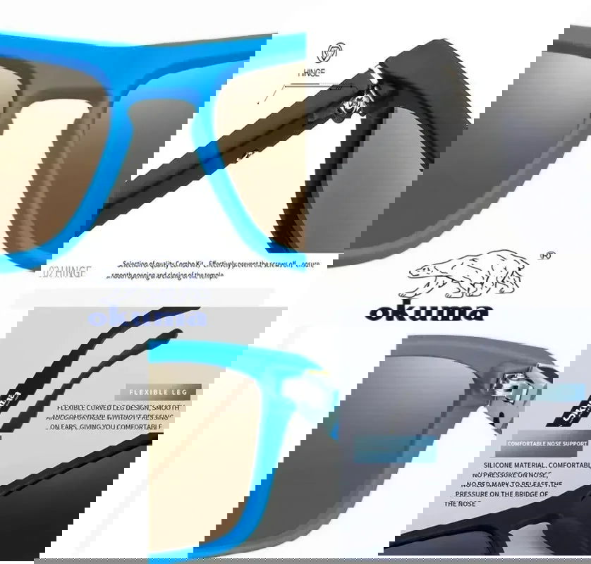 Okuma polarized sunglasses UV400 for men and women outdoor hunting, fishing, driving bicycles, sunglasses optional box - LOCKDEALZ