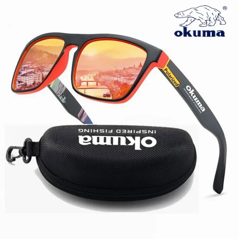 Okuma polarized sunglasses UV400 for men and women outdoor hunting, fishing, driving bicycles, sunglasses optional box - LOCKDEALZ
