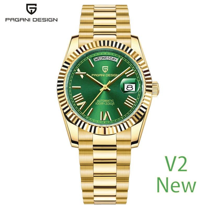 PAGANI DESIGN 2024 New DD36 Men's Watches Top brand Luxury Mechanical Automatic Watch Men AR Sapphire Wristwatch Men 10Bar ST16 - LOCKDEALZ