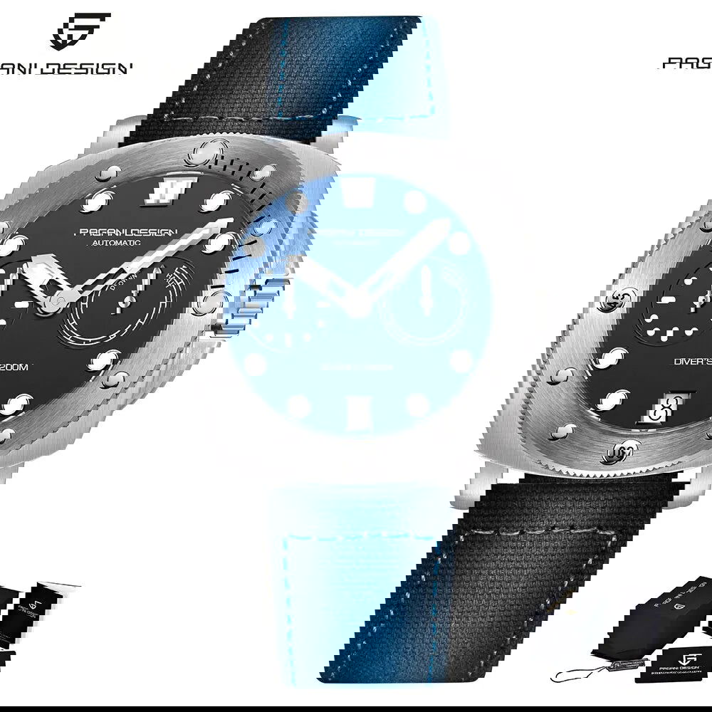 PAGANI Design New Men Automatic Mechanical Watches Diver Watch For Top Brand Luxury 200M Waterproof AR Sapphire Watch for Men - LOCKDEALZ