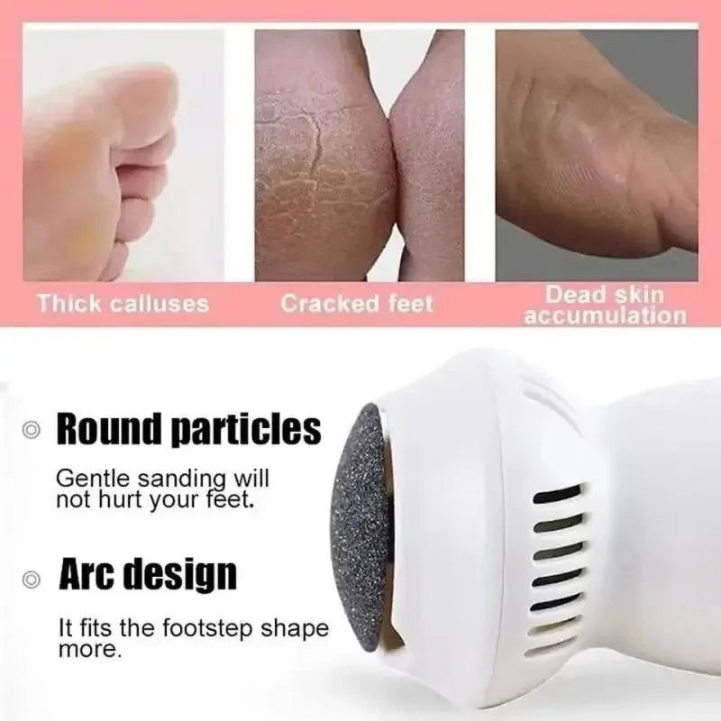 Pedicure Tools Professional Electric Foot Dead Skin Remover Feet Scrubber Callus Remover for Feet File Exfoliating Heels Grinder - LOCKDEALZ