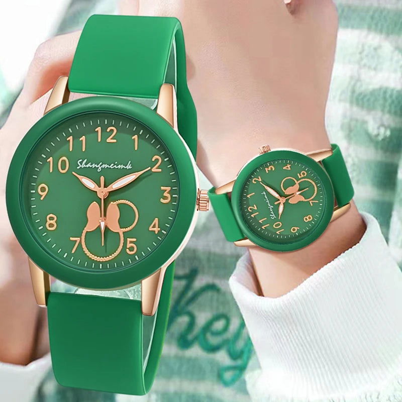 Quartz Watches For Women Luxury Brand Ladies Round Clock Silicone Women's Watch Gift relojes de mujer relogio feminino - LOCKDEALZ