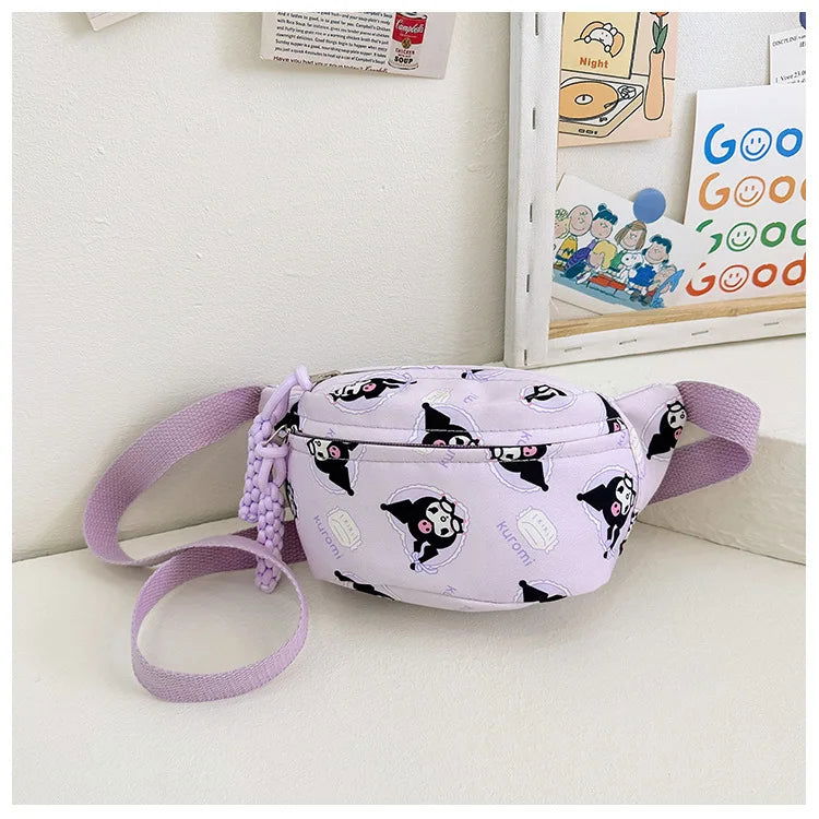 Sanrio Anime HelloKitty Chest Bag Cartoon kulomi Cinnamoroll Cute Crossbody Bag Shoulder Bag Coin Purse Kawaii Children Gift - LOCKDEALZ