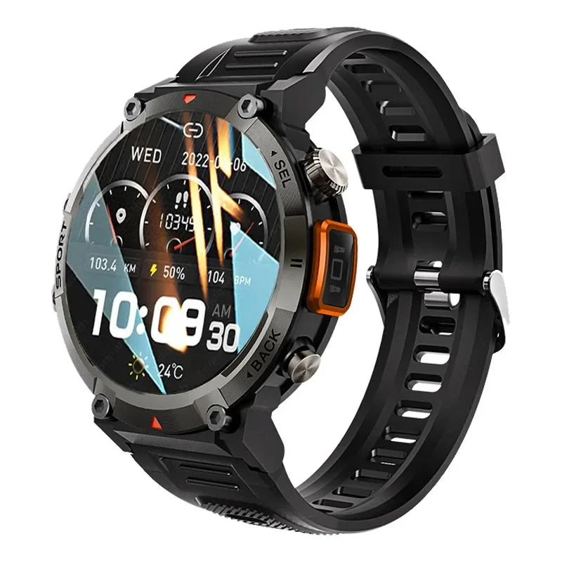 Smartwatch Smart Watch Bluetooth Call With Flashlight Sport Tracker Blood Pressure IP67 Waterproof For Men Xiaomi Android IOS - LOCKDEALZ