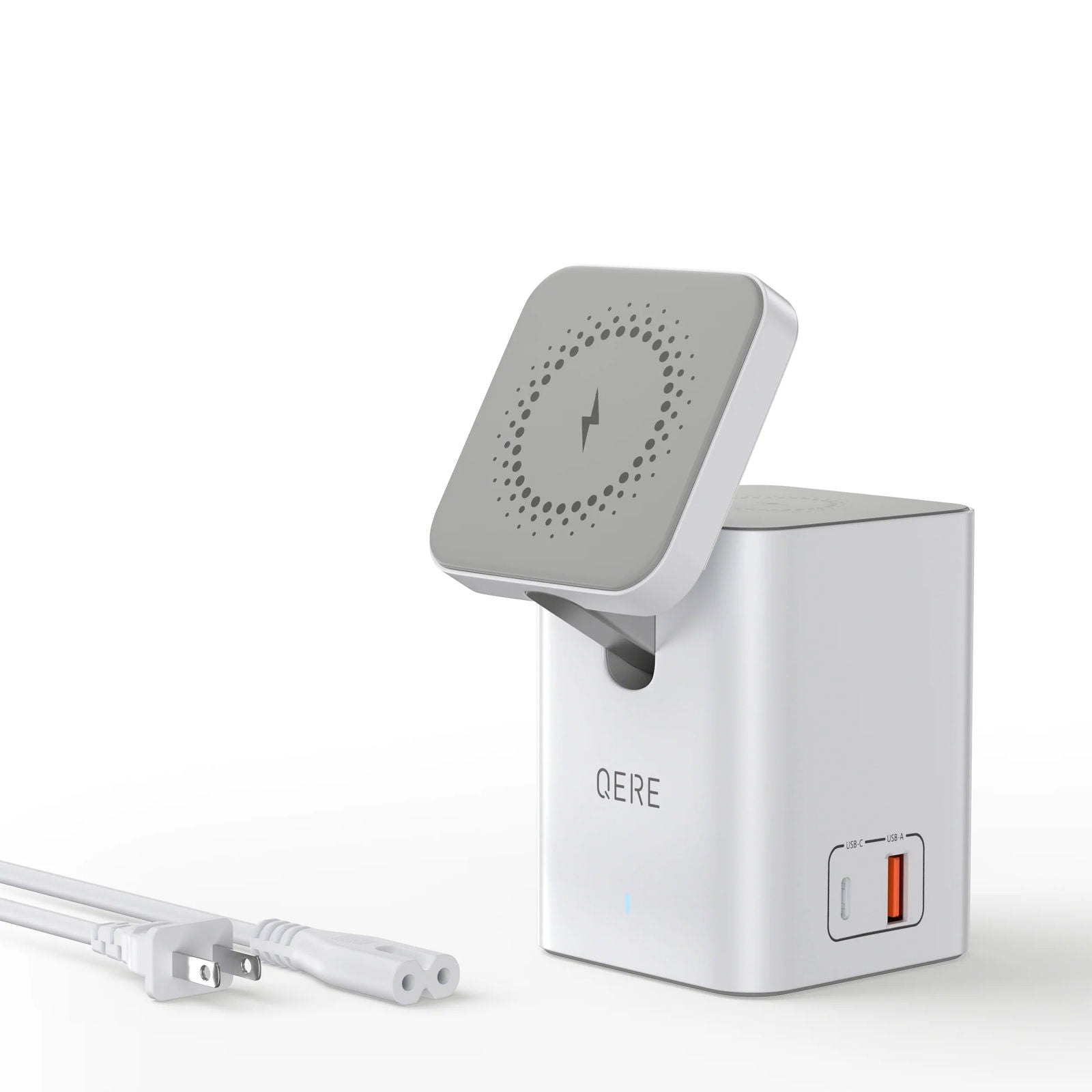 Wireless Charger QERE Mobile Phone Magnetic Station Fast Charging Safe Multi-functional Portable Foldable Mini  Wireless Charger - LOCKDEALZ
