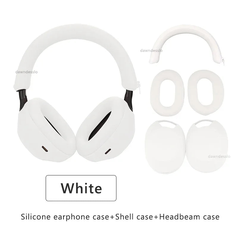 for Sony WH-1000XM5 Headphone Case Earphone Silicone Protective Cover For XM5 Headset Headbeam Protector Sleeve - LOCKDEALZ